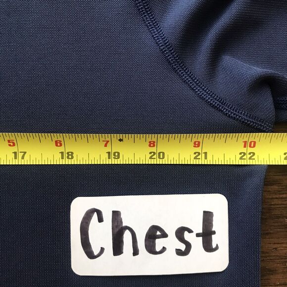 Rhone Mens Navy Blue Short Sleeve Collared Performance Golf Polo Shirt - L - Picture 7 of 9